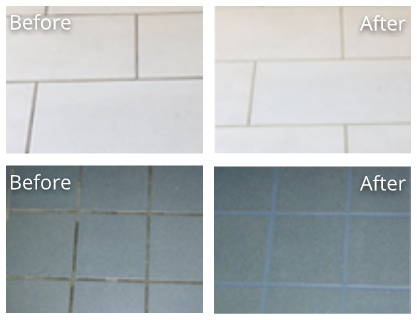 Tile & Grout Before and After